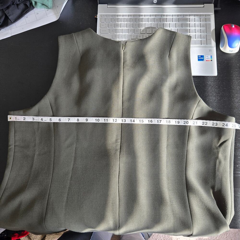 Universal Standard Professional Sheath Dress Oliv… - image 12